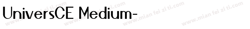 UniversCE Medium字体转换